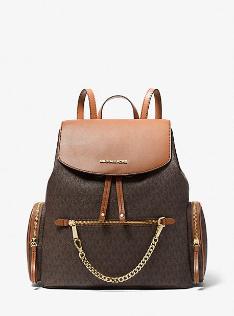 michael kors jet set logo backpack|michael kors jet set large.